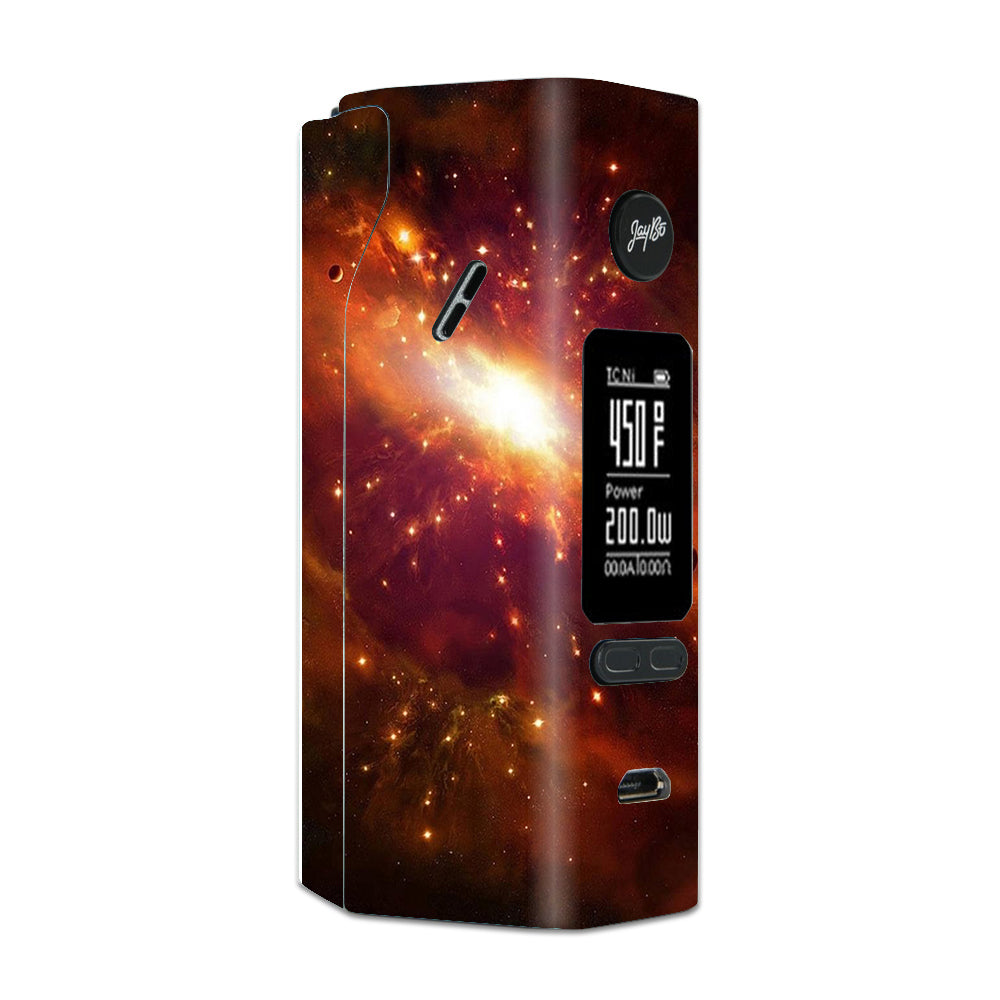  Galaxy Orange Nebula Wismec Reuleaux RX 2/3 combo kit Skin