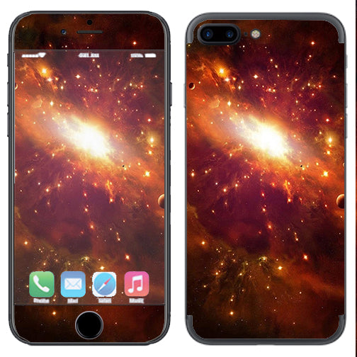  Galaxy Orange Nebula Apple  iPhone 7+ Plus / iPhone 8+ Plus Skin