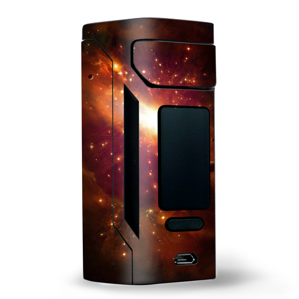  Galaxy Orange Nebula Wismec RX2 20700 Skin