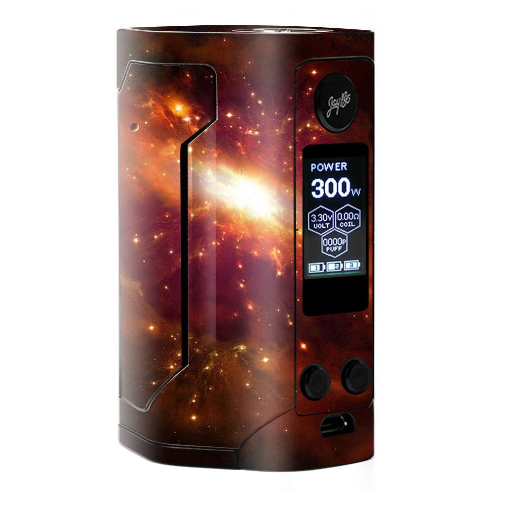  Galaxy Orange Nebula Wismec RX Gen 3 Skin