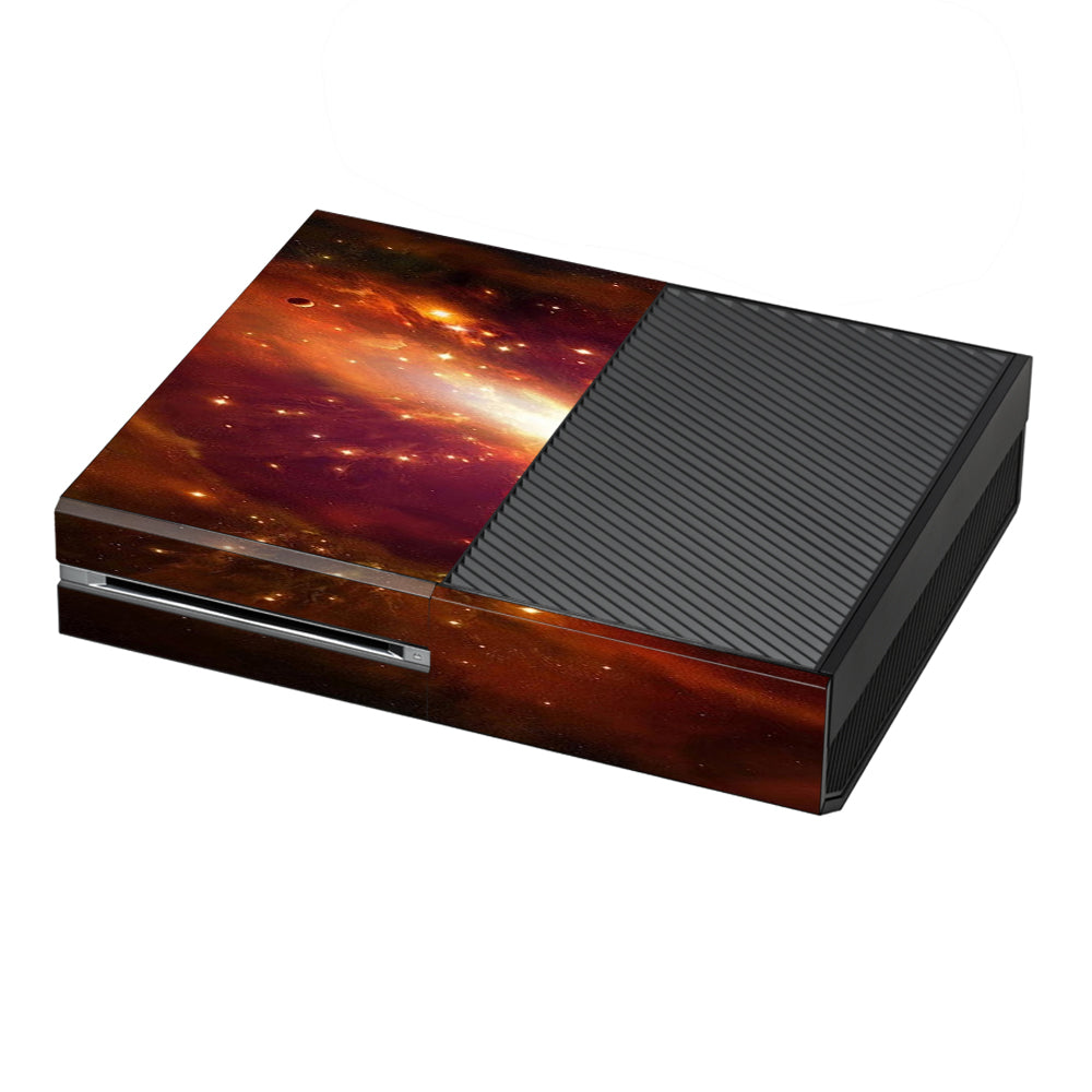  Galaxy Orange Nebula Microsoft Xbox One Skin