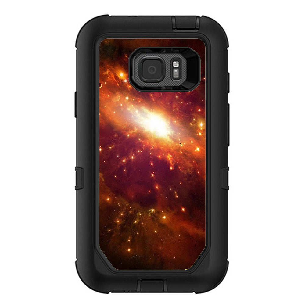  Galaxy Orange Nebula Otterbox Defender Samsung Galaxy S7 Active Skin