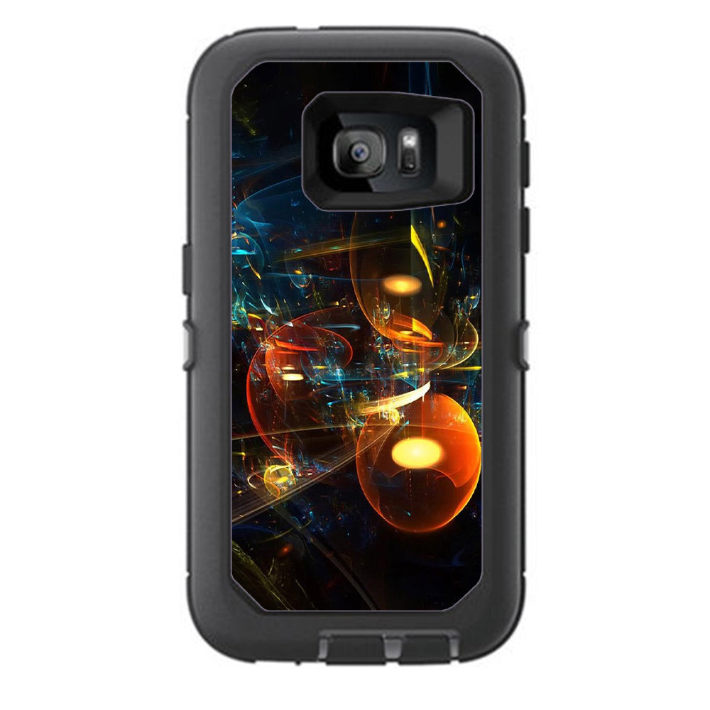  Abstract Art Bubbles Otterbox Defender Samsung Galaxy S7 Skin