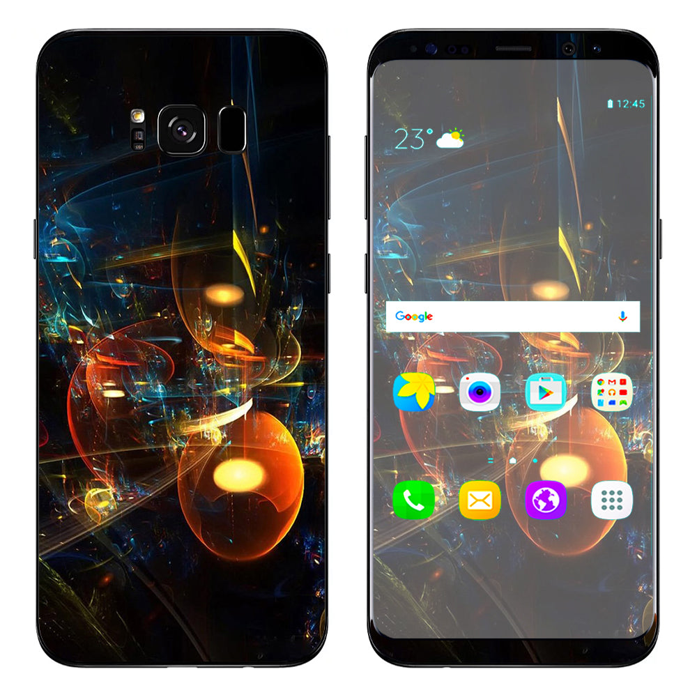  Abstract Art Bubbles Samsung Galaxy S8 Plus Skin