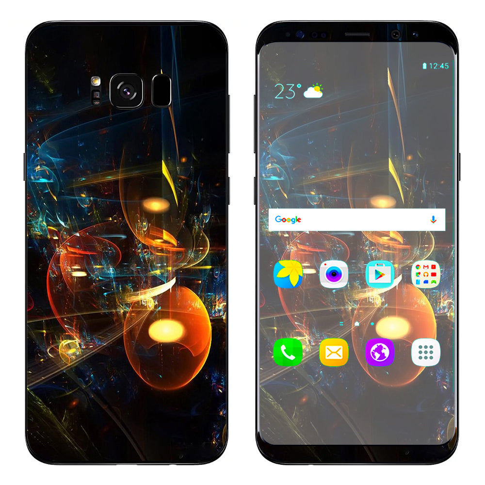  Abstract Art Bubbles Samsung Galaxy S8 Skin