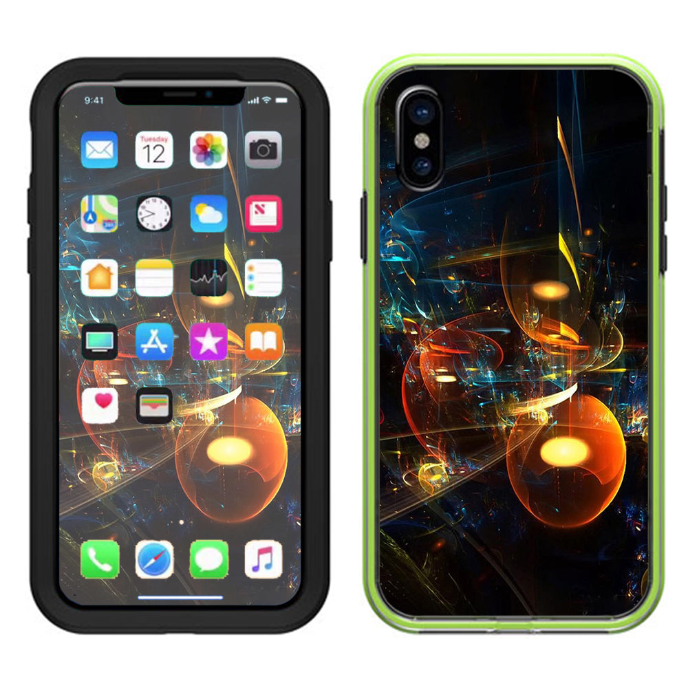  Abstract Art Bubbles Lifeproof Slam Case iPhone X Skin