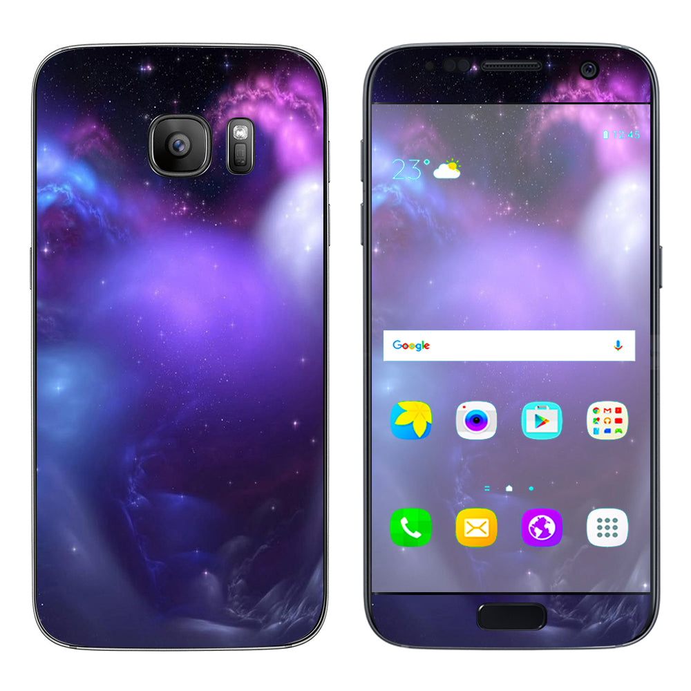  Space Gasses Purple Cloud Samsung Galaxy S7 Skin