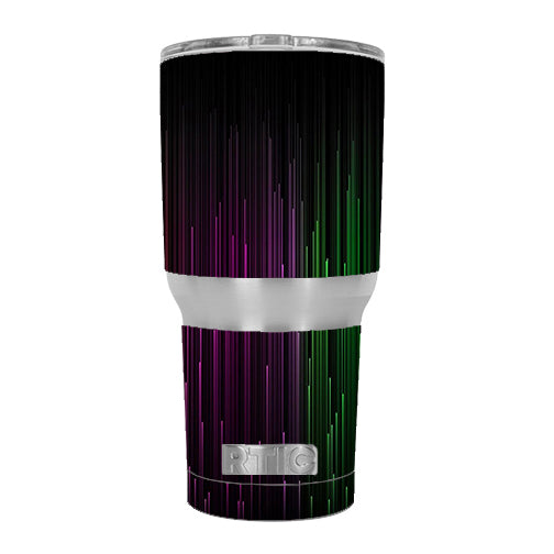  Red Green Blue Tracers RTIC 30oz Tumbler Skin