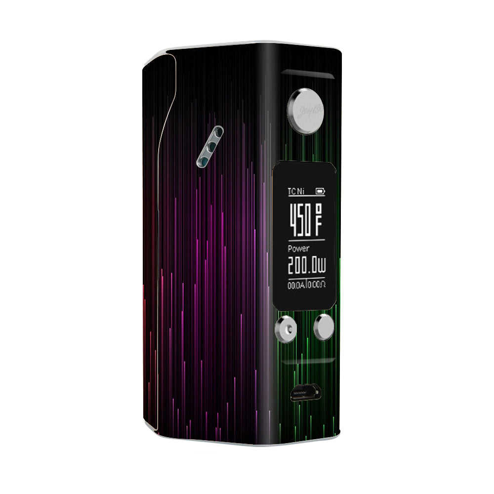  Red Green Blue Tracers Wismec Reuleaux RX200S Skin