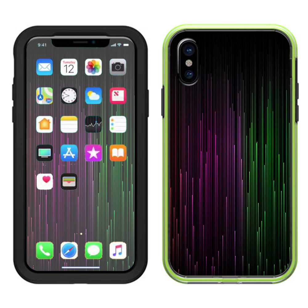  Red Green Blue Tracers Lifeproof Slam Case iPhone X Skin
