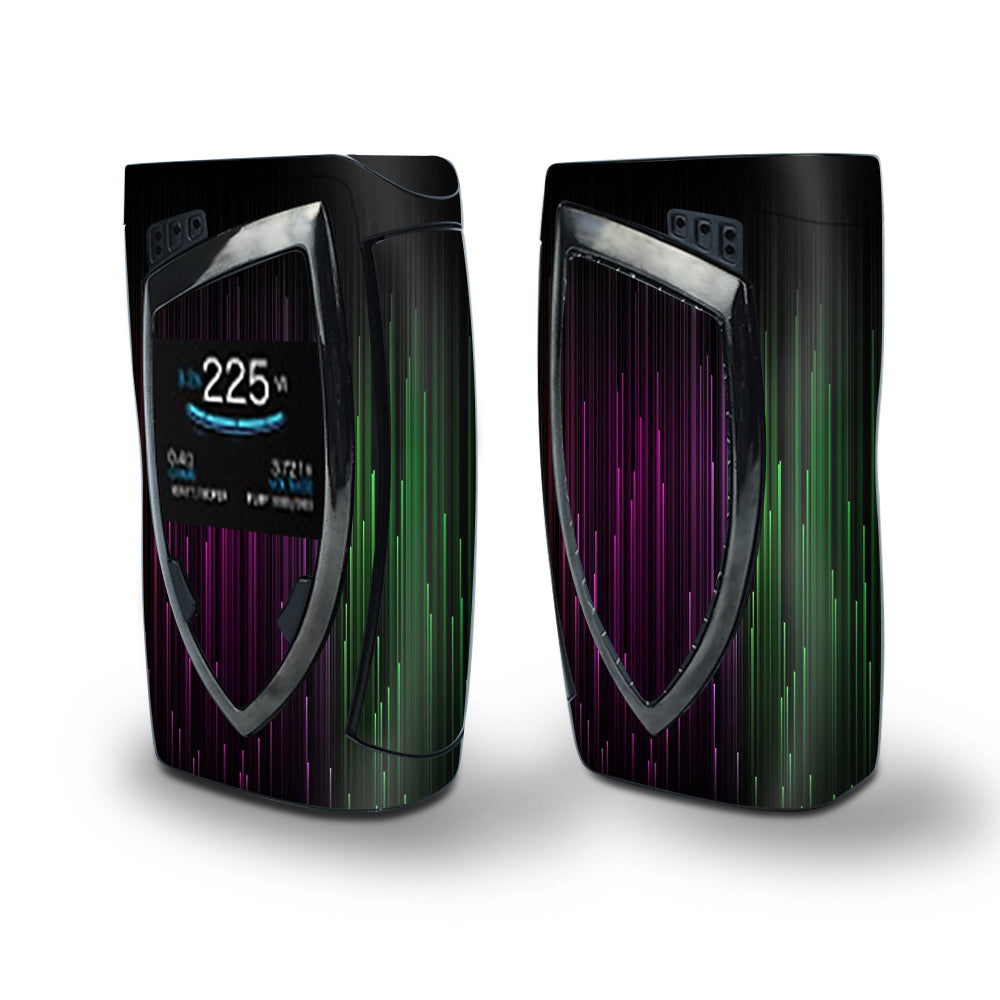 Skin Decal Vinyl Wrap for Smok Devilkin Kit 225w Vape (includes TFV12 Prince Tank Skins) skins cover/ red green blue tracers