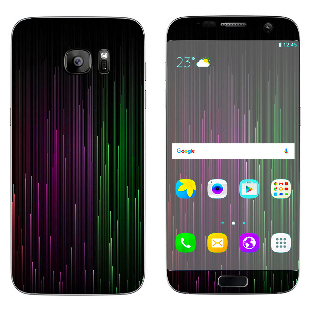  Red Green Blue Tracers Samsung Galaxy S7 Edge Skin