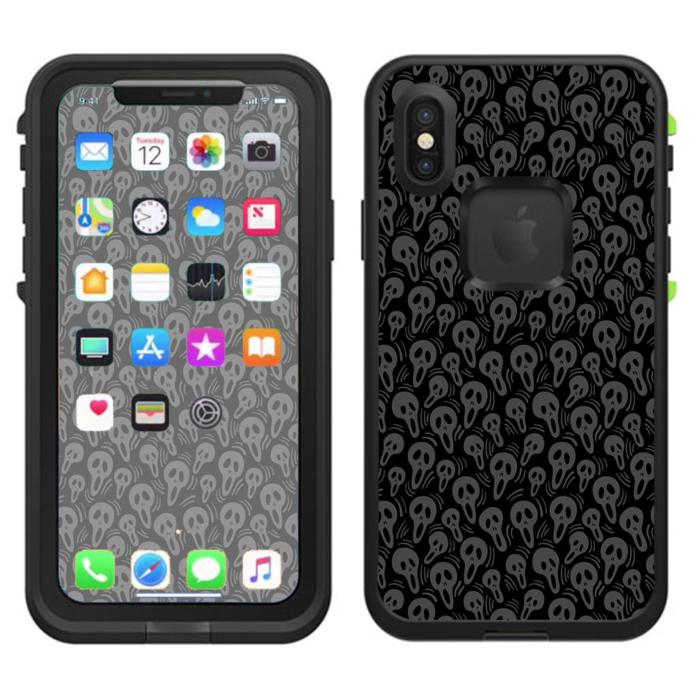  Screaming Skulls Lifeproof Fre Case iPhone X Skin