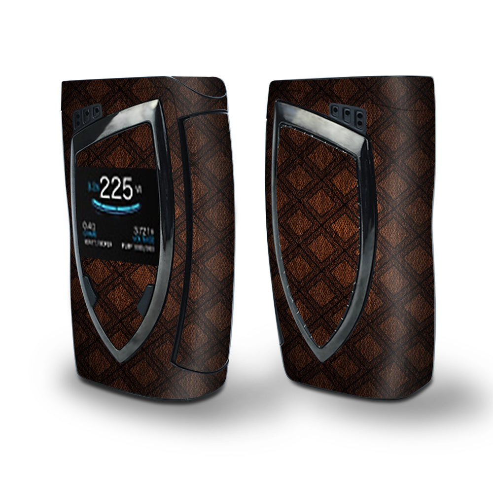 Skin Decal Vinyl Wrap for Smok Devilkin Kit 225w Vape (includes TFV12 Prince Tank Skins) skins cover/ brown background