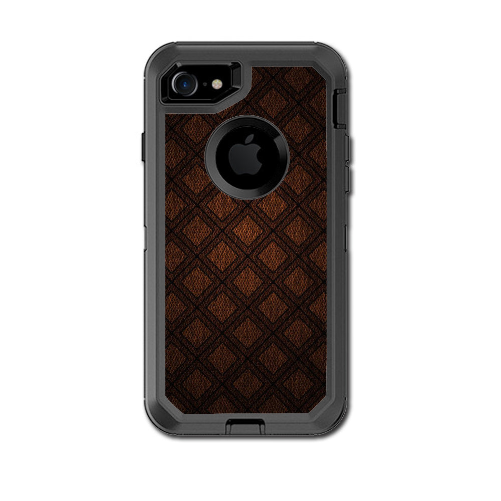  Brown Background Otterbox Defender iPhone 7 or iPhone 8 Skin