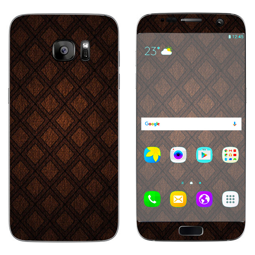  Brown Background Samsung Galaxy S7 Edge Skin