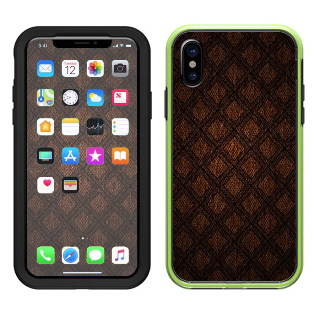  Brown Background Lifeproof Slam Case iPhone X Skin