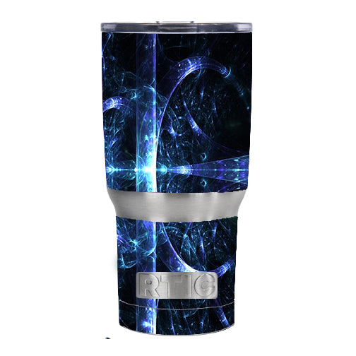 Futuristic Nebula Glass RTIC 20oz Tumbler Skin