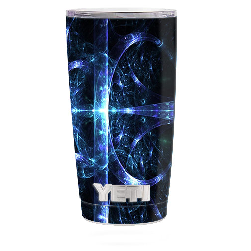  Futuristic Nebula Glass Yeti 20oz Rambler Tumbler Skin