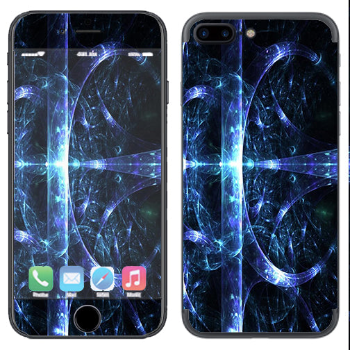  Futuristic Nebula Glass Apple  iPhone 7+ Plus / iPhone 8+ Plus Skin