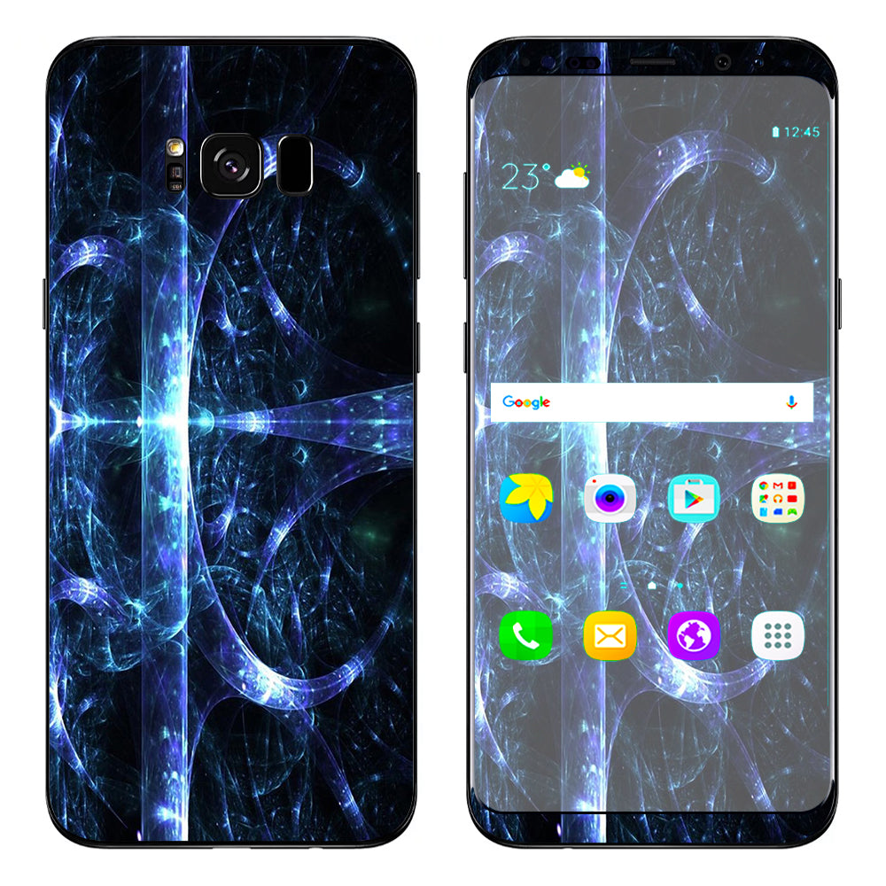  Futuristic Nebula Glass Samsung Galaxy S8 Plus Skin