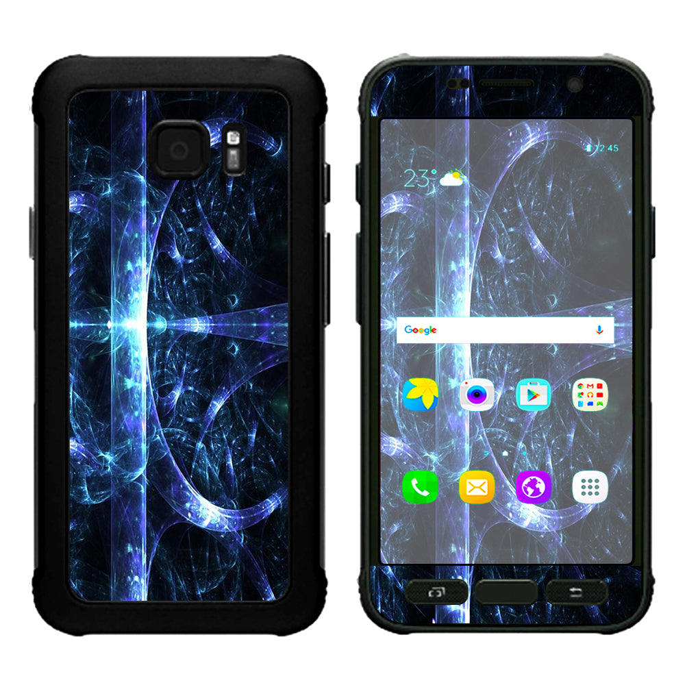  Futuristic Nebula Glass Samsung Galaxy S7 Active Skin