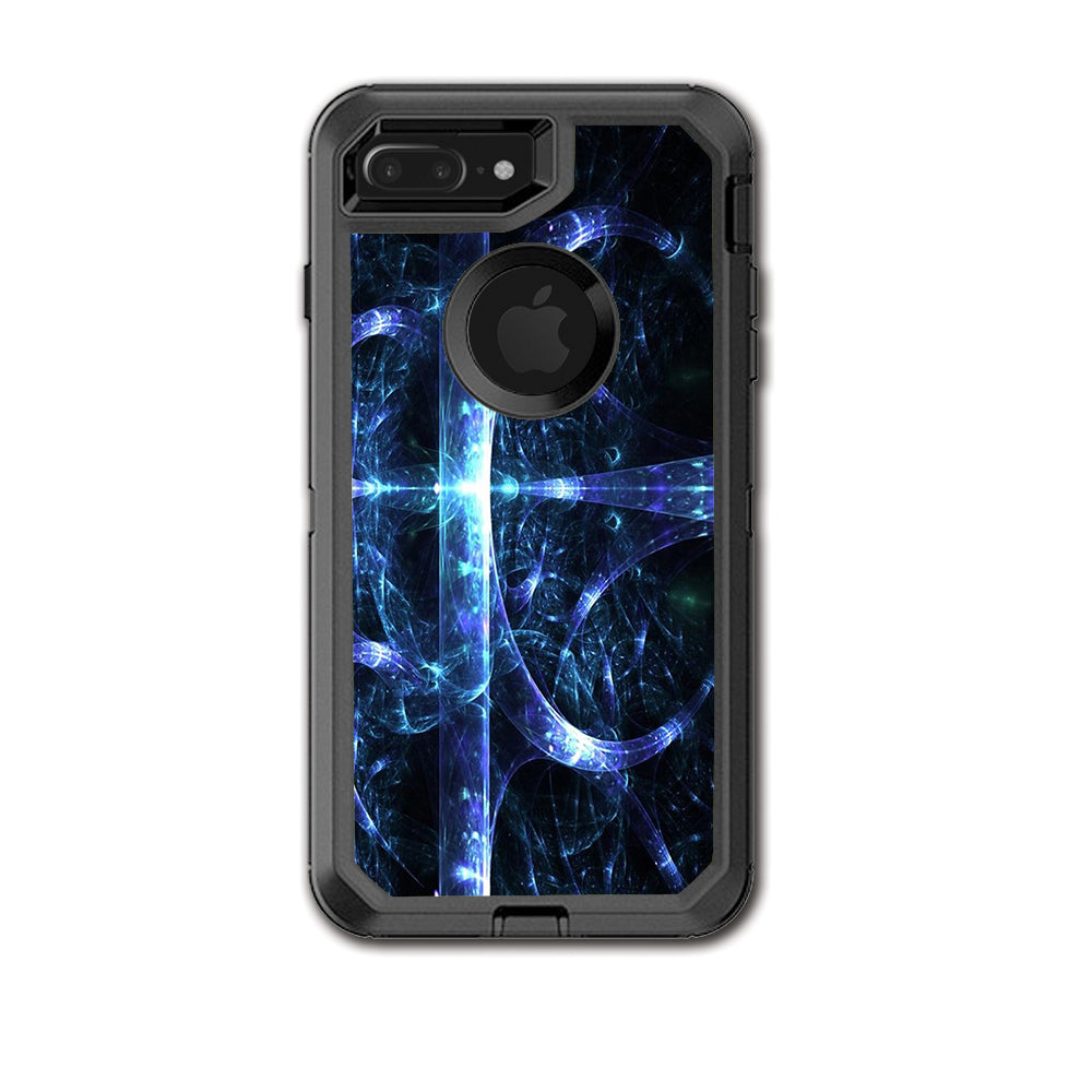  Futuristic Nebula Glass Otterbox Defender iPhone 7+ Plus or iPhone 8+ Plus Skin