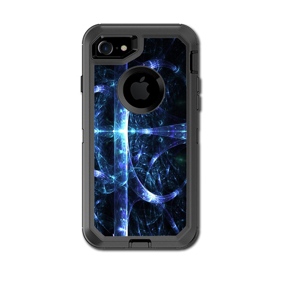  Futuristic Nebula Glass Otterbox Defender iPhone 7 or iPhone 8 Skin