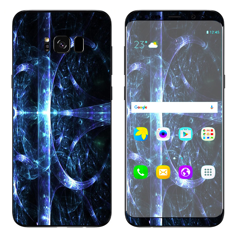 Futuristic Nebula Glass Samsung Galaxy S8 Skin