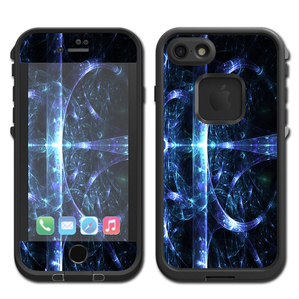  Futuristic Nebula Glass Lifeproof Fre iPhone 7 or iPhone 8 Skin