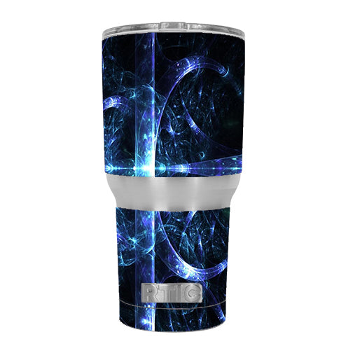 Futuristic Nebula Glass RTIC 30oz Tumbler Skin