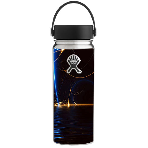  Abstract Light Tracers Hydroflask 18oz Wide Mouth Skin