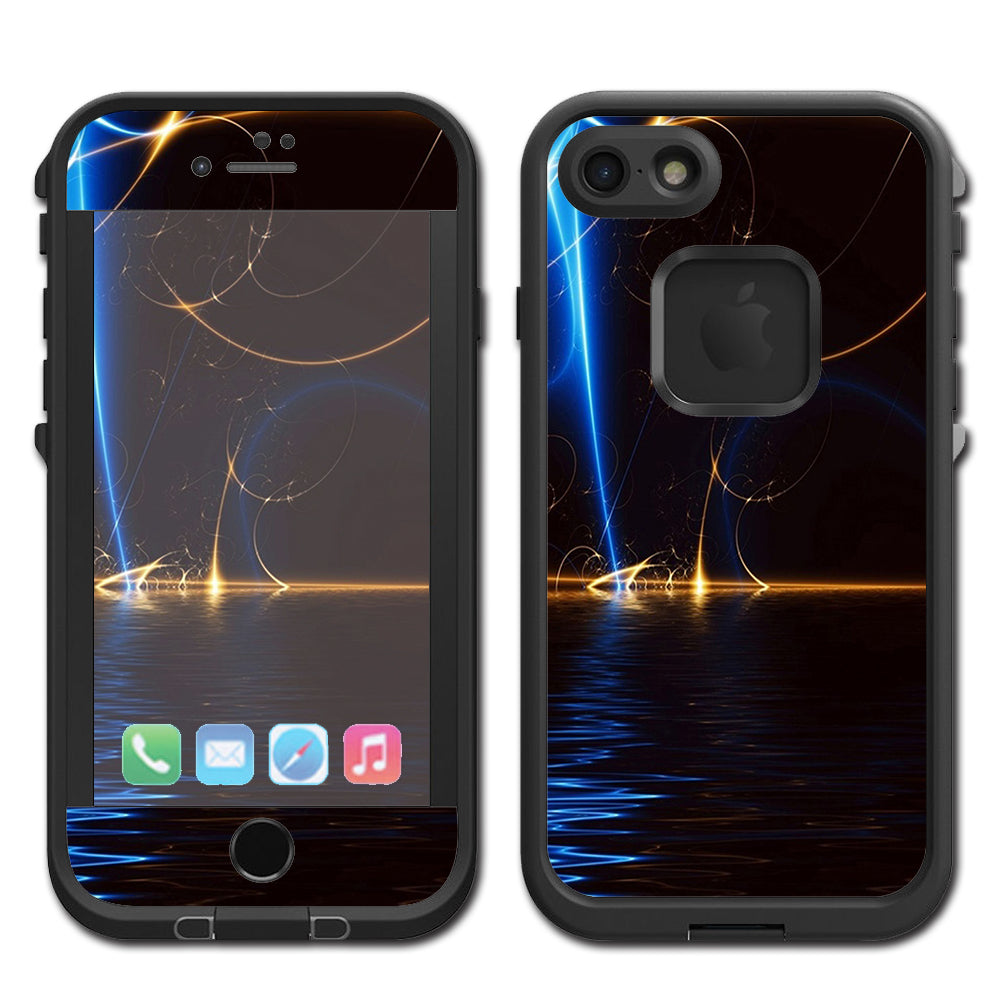  Abstract Light Tracers Lifeproof Fre iPhone 7 or iPhone 8 Skin