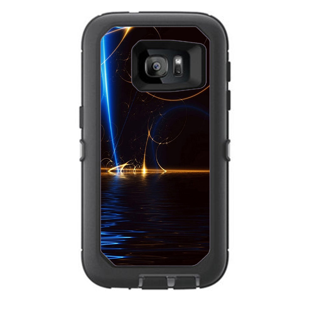  Abstract Light Tracers Otterbox Defender Samsung Galaxy S7 Skin