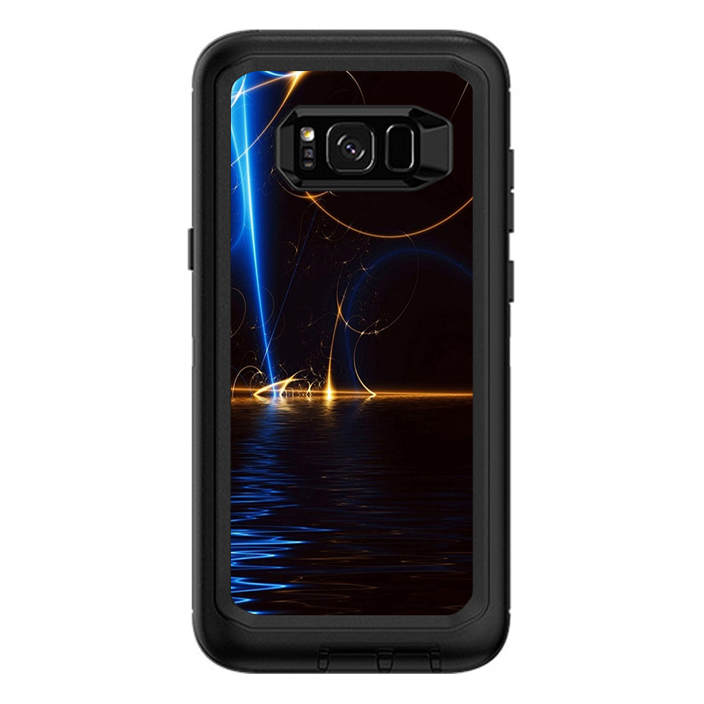  Abstract Light Tracers Otterbox Defender Samsung Galaxy S8 Plus Skin