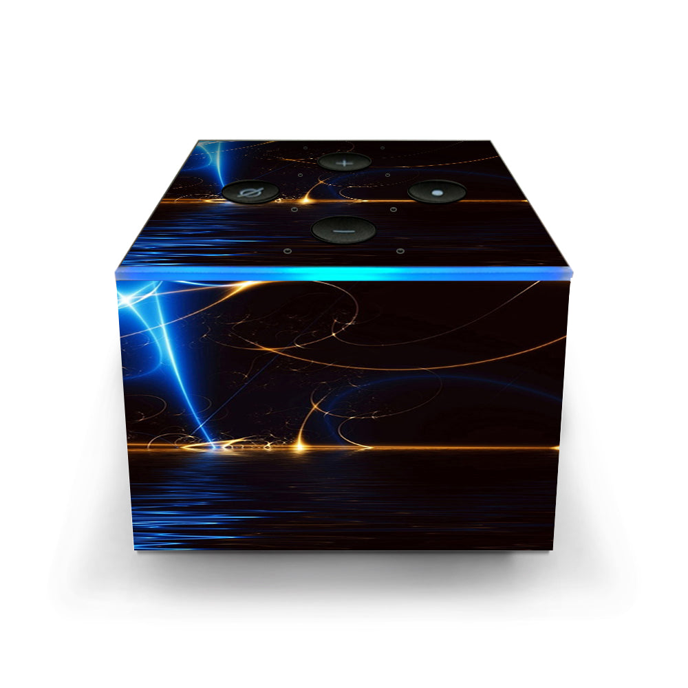  Abstract Light Tracers Amazon Fire TV Cube Skin