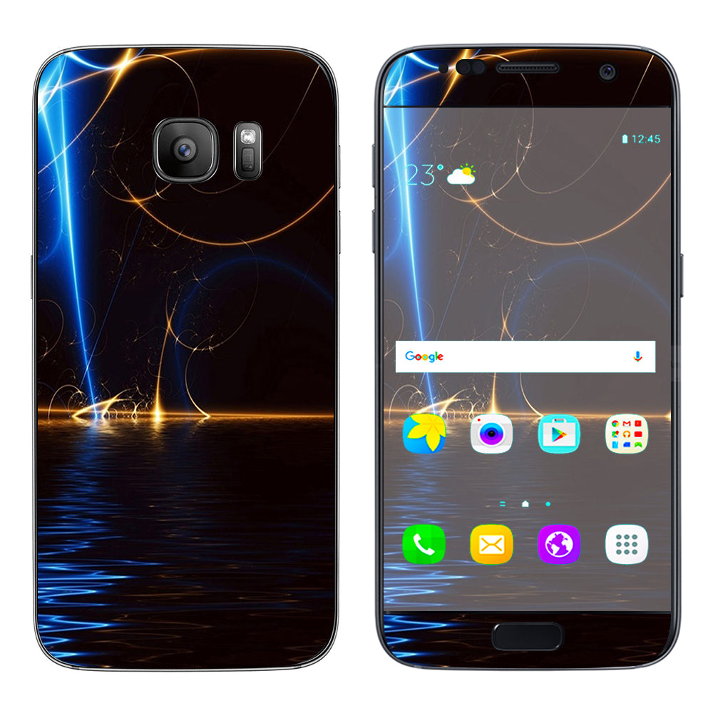  Abstract Light Tracers Samsung Galaxy S7 Skin