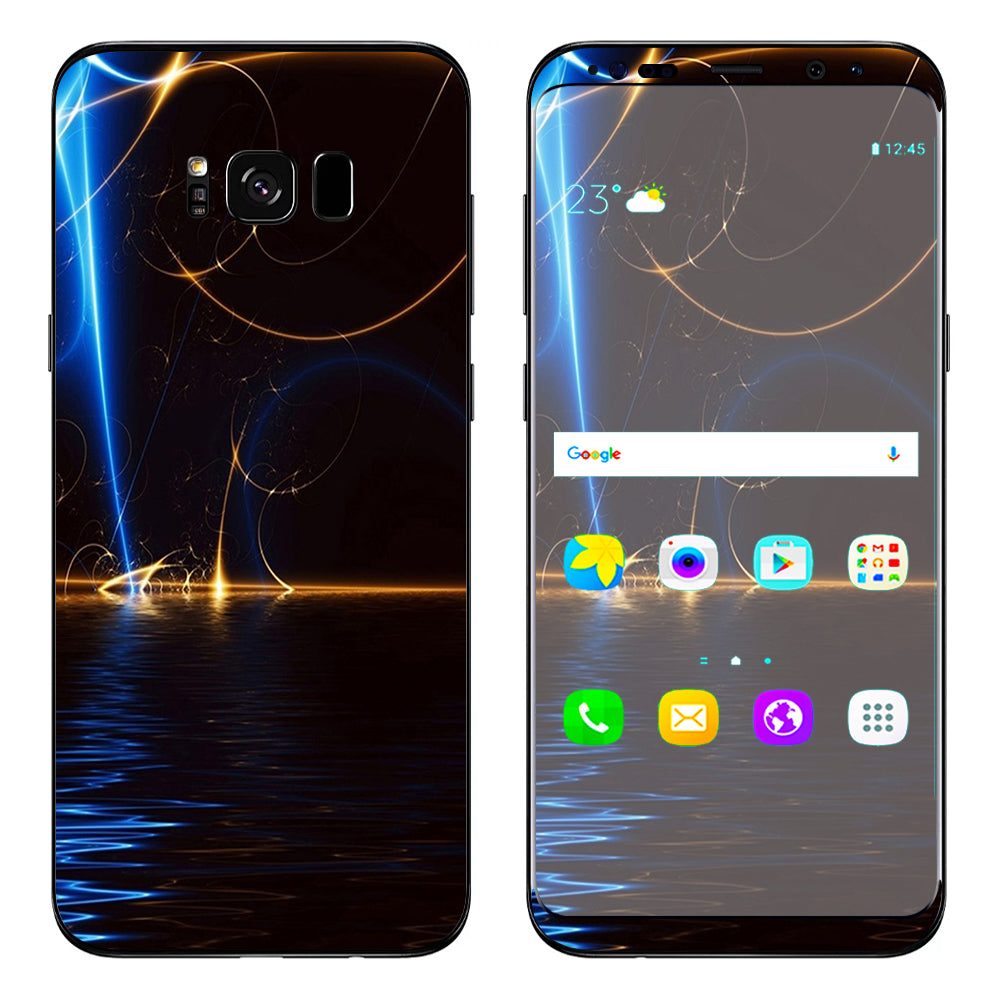  Abstract Light Tracers Samsung Galaxy S8 Plus Skin