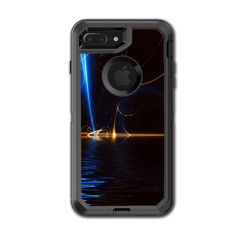  Abstract Light Tracers Otterbox Defender iPhone 7+ Plus or iPhone 8+ Plus Skin
