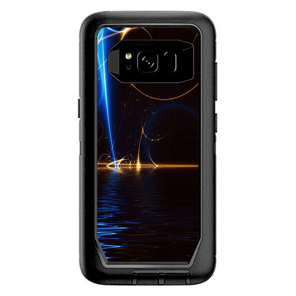  Abstract Light Tracers Otterbox Defender Samsung Galaxy S8 Skin