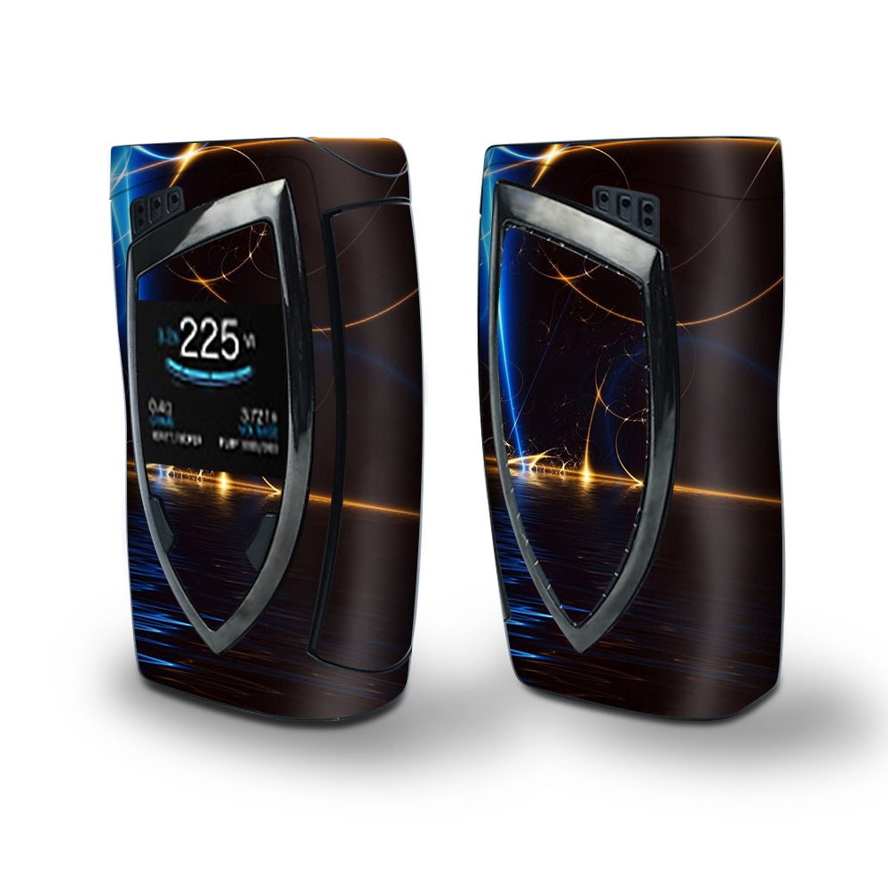Skin Decal Vinyl Wrap for Smok Devilkin Kit 225w Vape (includes TFV12 Prince Tank Skins) skins cover/ abstract light tracers