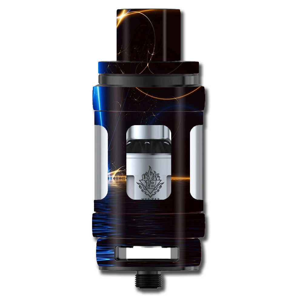  Abstract Light Tracers Smok TFV12 Tank Skin