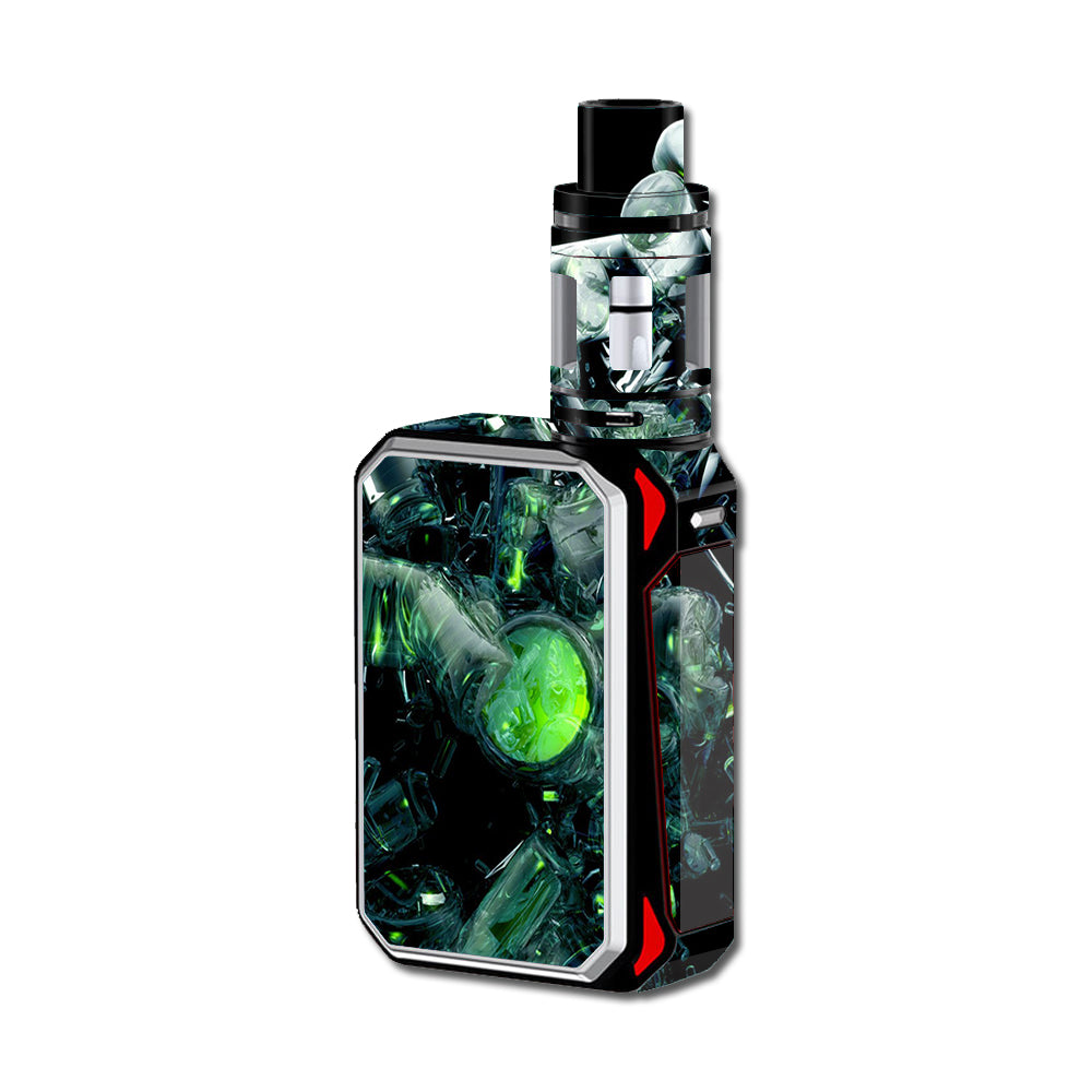  Trippy Glass 3D Green Smok G-Priv 220W Skin