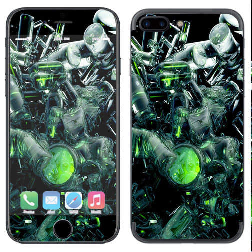  Trippy Glass 3D Green Apple  iPhone 7+ Plus / iPhone 8+ Plus Skin
