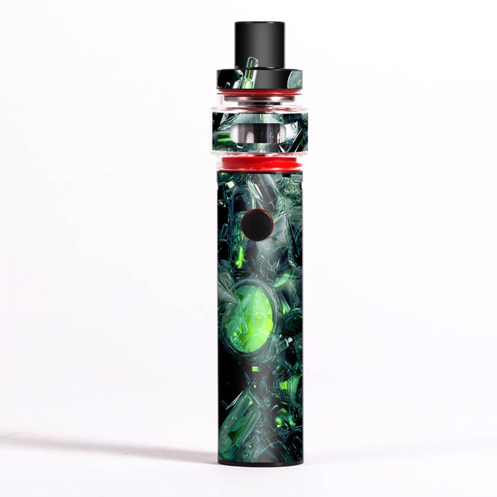  Trippy Glass 3D Green Smok Pen 22 Light Edition Skin