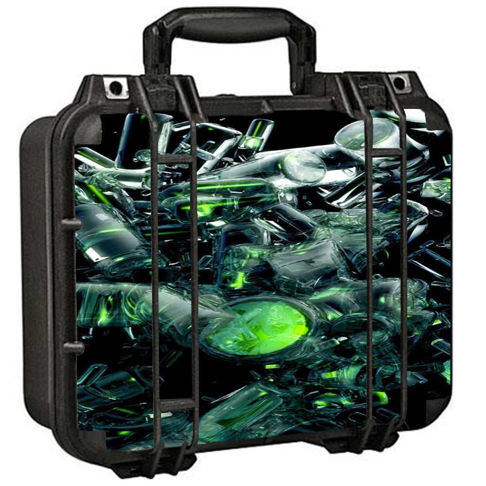  Trippy Glass 3D Green Pelican Case 1400 Skin