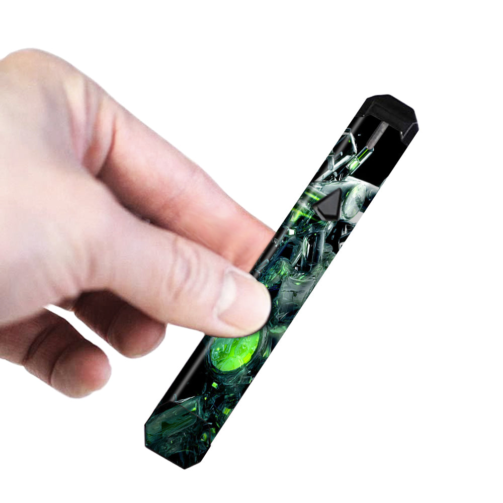  Trippy Glass 3D Green Limitless Pulse Ply Rock Skin
