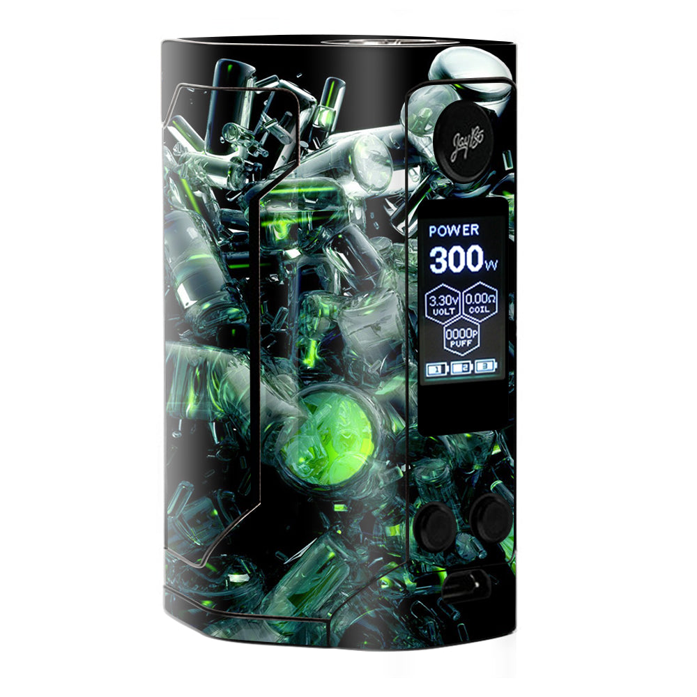  Trippy Glass 3D Green Wismec RX Gen 3 Skin