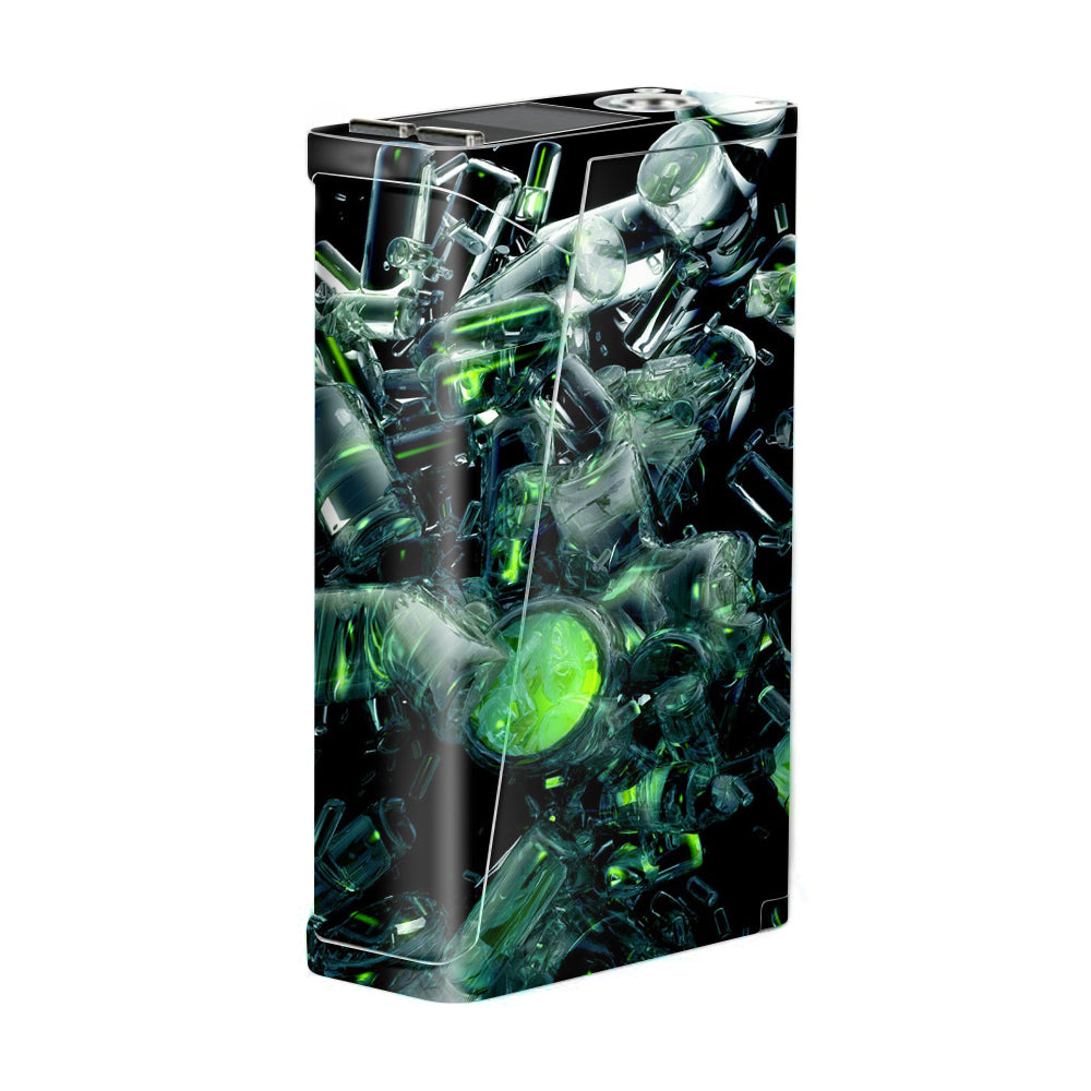  Trippy Glass 3D Green Smok H-Priv Skin