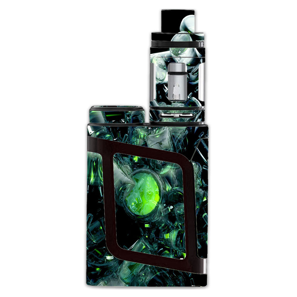  Trippy Glass 3D Green Smok Alien AL85 Skin